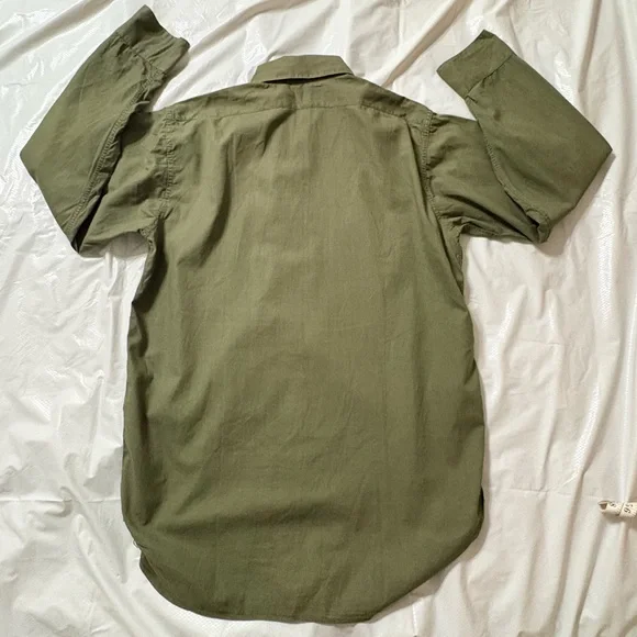 Vietnam Era US Navy Utility Shirt OG-107 Cotton Poplin USN Stencil NXSX Contract - Picture 9 of 13